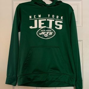 New York Jets hooded sweat shirt -youth